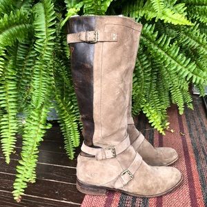 UGG tall shearling and suede-Cydnee. Size 11